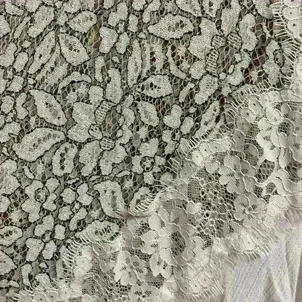 Free People Secret Origins Pieced Lace Choker Neck Tunic Dress White Size S - Picture 6 of 15